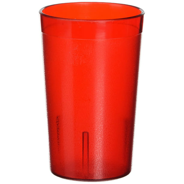 Red Winco Pebbled Tumblers 9-Ounce 